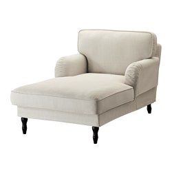 STOCKSUND Chaise - Nolhaga light beige, black - IKEA Deep Armchair, Beige Chaise Lounge, Ikea Stocksund, Contemporary Couches, Beige Living Rooms, Chaise Lounger, Chaise Lounges, Reading Chair, White Rooms