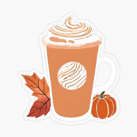 Get my art printed on awesome products. Support me at Redbubble #RBandME: https://www.redbubble.com/i/sticker/Pumpkin-Spice-Latte-by-doitfortheplot/164077969.O9UDB?asc=u Redbubble Stickers, Redbubble Designs, Pumpkin Spice Latte, Pumpkin Spice, Planner Stickers, My Art, Awesome Products, Art Prints, For Sale