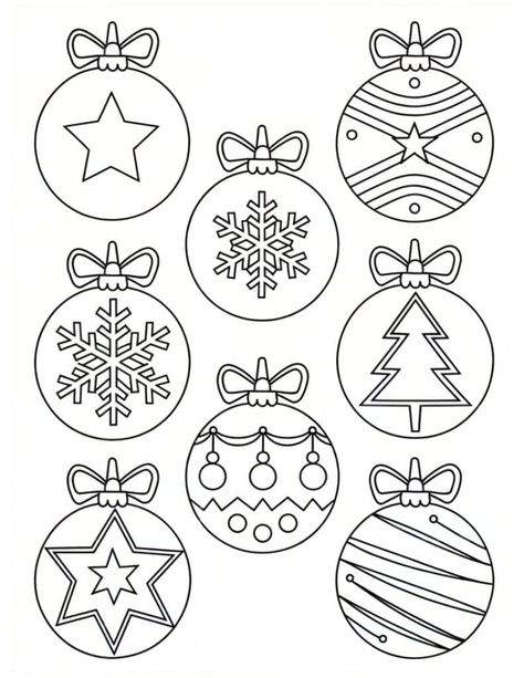 Christmas Mandalas Free Printable, Christmas Ornaments Coloring Pages, Ornament Coloring Pages, Complex Mandala, Christmas Activity For Kids, Ornament Coloring, Christmas Ornament Coloring Page, Mandala Ornaments, Christmas Colouring Pages