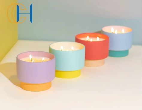 C&h Colorful Creative Wholesale Luxury Ceramic Candle Container Private Label Aromatherapy Custom Novelty Ceramic Candle Jars - Buy Ceramic Candle Jar With Lid,Ceramic Empty Jar For Candles With Lids,Ceramic Candle Container Product on Alibaba.com Handmade Ceramic Candle Jar, Empty Jar, Ceramic Candle, Candle Containers, Aromatherapy, Candle Jars, Handmade Ceramics, Candles, Ceramics