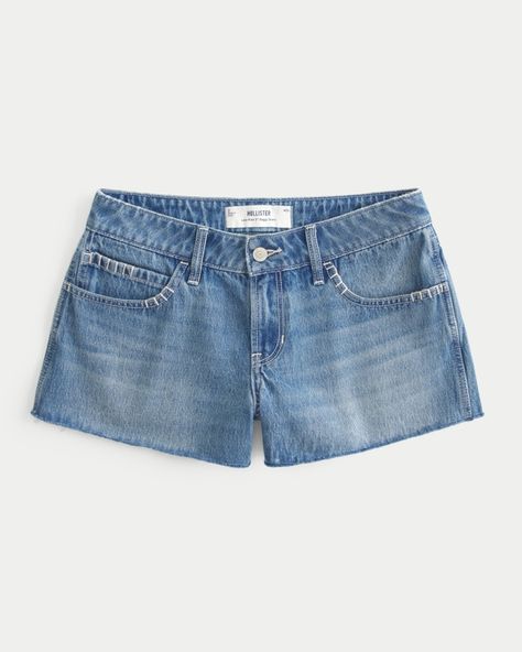 Women's Low-Rise Medium Wash Baggy Denim Shorts 3" | Women's Bottoms | HollisterCo.com Baggy Denim Shorts, Low Rise Denim Shorts, Low Rise Shorts, Baggy Denim, Women's Bottoms, Low Rise, Womens Bottoms, Floral Pattern, Denim Shorts