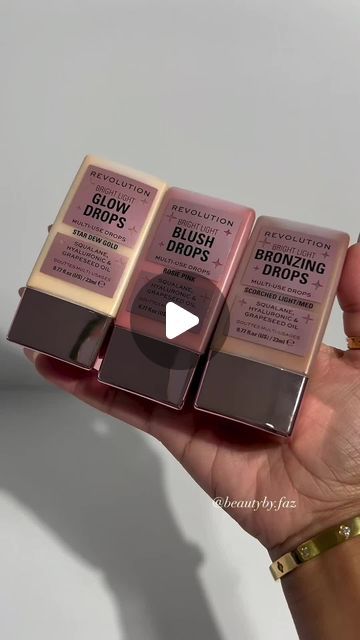 Revolution Makeup on Instagram: "Glow all Summer long with our new Bright Light Drops 🤩 Get that natural sun-kissed glowy skin with our new Glow, Blush & Bronzing Drops ✨⁣
⁣
🔁 @beautyby.faz⁣
⁣
#MakeupRevolution #BronzingDrops #SunkissedSkin #BronzedMakeup #SunkissedMakeup #UGC" Bronzing Drops, Sunkissed Makeup, Revolution Makeup, Sunkissed Skin, Glowy Skin, Bright Lights, Bright Light, Grapeseed Oil, May 11