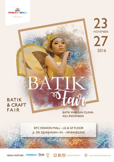 Batik Poster, Fashion Event Poster, Event Poster Design Layout, Songket Design, History Fair Projects, Poster Layout Design, Event Poster Layout, Event Poster Design Inspiration, Graphic Design Cv