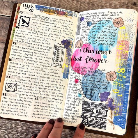 Helen Colebrook, Illustrated Journaling, Simple Abundance Illustrated Discovery Journal, Astrology Junk Journal Ideas, Journalling Inspiration, Cat Journal Page, Yellow Junk Journal, Illustrated Journal, Diary Aesthetic