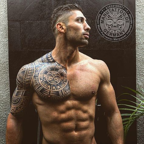 Vilseck Germany, Tattoo Chest And Shoulder, Maori Tattoo Frau, Maori Tattoo Meanings, Tato Maori, Mayan Tattoos, Filipino Tattoos, Maori Tattoos, Polynesian Tattoos