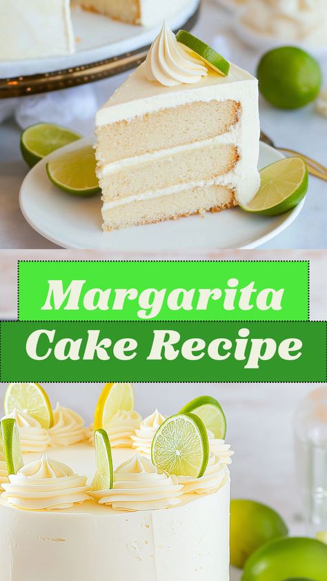 Margarita Cake is the ultimate fusion of zesty lime, smooth tequila, and fluffy cake layers, bringing the party to your plate. This playful yet sophisticated cake channels the vibrant spirit of a summer cocktail party, complete with the citrusy tang and a hint of boozy warmth. With its show-stopping presentation, it’s perfect for adult birthdays, celebratory gatherings, or simply as a bold treat for the adventurous baker Margarita Cake Recipe, Tequila Cake, Margarita Cake, Cake Form, Cake Piping, Lime Cake, Vanilla Recipes, Lime Recipes, Margarita Cocktail