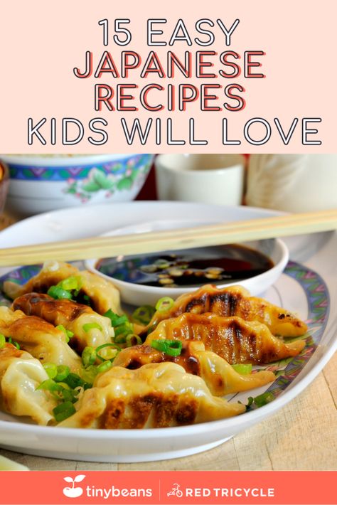 Recipes Kids Will Love, Gyoza Recipe, Japanese Food Recipes, Food Easy Recipes, Kid Meals, Japanese Dinner, Asian Dinners, Easy Grilling Recipes, Japanese Kids