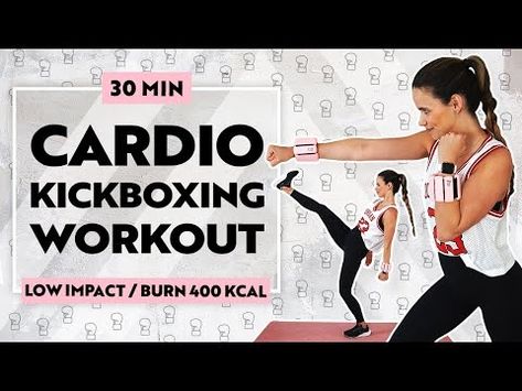 (2) 30 MIN CARDIO KICKBOXING WORKOUT | Best Workout For Weight Loss | Low Impact HIIT - YouTube 30 Min Cardio, Cardio Kickboxing Workout, Low Impact Hiit, Wrist Weights, Cardio Kickboxing, Kickboxing Workout, Aerobics Workout, Best Workout, Kickboxing