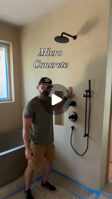 Doug Cameron on Instagram: "Micro-concrete plaster….
by our friends at Concrete Art & Stain. 
#LittleTexasWonderland
By @renderatx 
ID collabo with @kimlewisdesigns" Micro Concrete Texture, Micro Cement Bathroom, Micro Concrete, Micro Cement, Cement Bathroom, Concrete Texture, Concrete Art, Art Stained, Cement