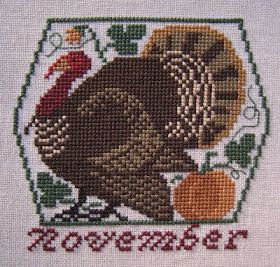 Week Forty-Five: Prairie Schooler November Turkey Turkey Cross Stitch, Stitch Thanksgiving, Types Of Cookies, Country Cottage Needleworks, Fall Cross Stitch, Prairie Schooler, Turkey Photos, Happy November, Gobble Gobble