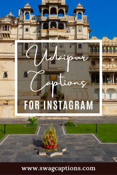 Looking for some beautiful quotes about Udaipur? Look no further! These captivating quotes are perfect for adding a touch of elegance to your Instagram posts. Soak up the beauty and magic of Udaipur with these words of wisdom. #udaipurcaptions #udaipurquotes #udaipur #rajasthan #jaipur #jodhpur #india #rajputana #udaipurdiaries #rajasthani #jaisalmer #udaipurblog #bikaner #rajput #mumbai #instagram #baisa #photography #banna #udaipurcity #udaipurtimes #instagood #love #rajasthantourism #delhi Udaipur Travel Quotes, Rajasthan Quotes Beautiful, Caption For Rajasthani Look, Caption For Palace Pictures, Caption For Udaipur Trip, Udaipur Instagram Story Ideas, Udaipur Aesthetic Captions, Rajasthani Captions For Instagram, Palace Captions Instagram