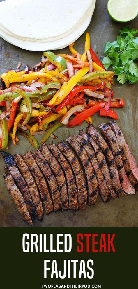 Beef Fajita Recipe, Grill Dinner, Easy Steak Fajitas, Summer Grill, Steak Fajita Recipe, Crazy Summer, Beef Fajitas, Grilled Steak Recipes, Easy Steak