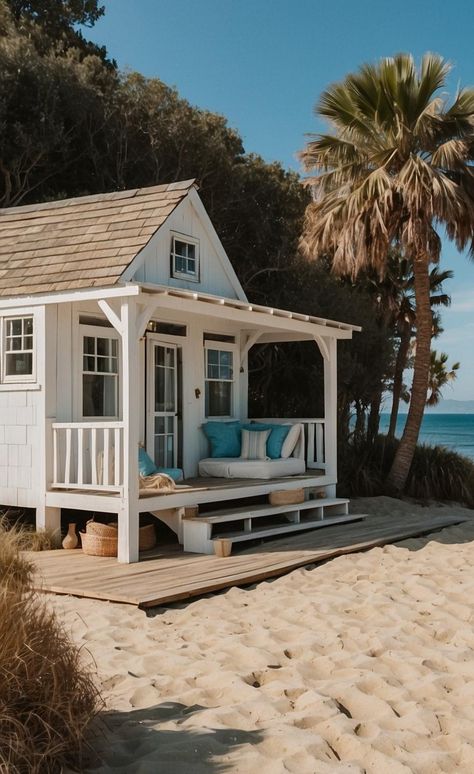 Beach Shack Aesthetic, Vibe Apartment, Australia Beach House, Beachside House, Hawaii Beach House, Australia House, Australia Beach, Beach Shack, Tiny House Cabin