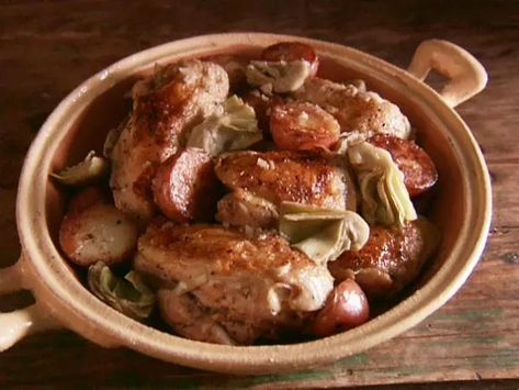 Chicken Vesuvio Chicken Vesuvio Recipe, Chicken Vesuvio, Giada At Home, Giada De Laurentiis Recipes, Giada Recipes, Giada De Laurentiis, Winner Winner, Cooking Channel, Chicken Dinners