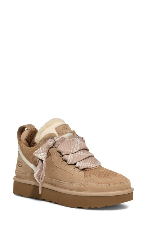 UGG® Lowmel Sneaker available at #Nordstrom Lowmel Sneaker, Ugg Sneakers, Pretty Sneakers, Classic Ugg Boots, Shoe Wishlist, Shoe Crafts, Cute Nike Shoes, Cute Nikes, Classic Boots