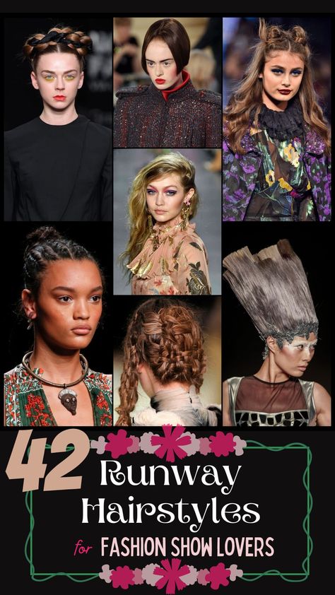 Runway Hairstyles Runway Fashion Hairstyles, Fashion Runway Hairstyles, High Fashion Hairstyles Models, Fashion Hairstyles Runway, Fashion Show Hairstyles, Runway Hairstyles, Inspired Hairstyles, High Fashion Hair, Runway Hair