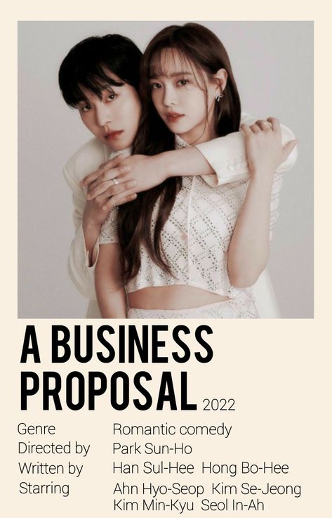 Poster print Business Proposal Kdrama Poster, Busnisses Proposal, Business Proposal Poster, Kdrama Poster, A Business Proposal, Kim Min-kyu, Scrapbook Disney, Posters Minimalist, Film Posters Minimalist