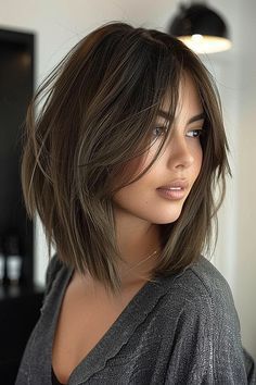 Angles Lob Haircut, Angled Bobs For Fine Hair, Fine Hair Layered Cut, Edgy Lob Haircut, Short Razor Cuts For Women, Lob With Layers Textured Bob, Angled Bob Haircuts For Fine Hair, Razor Bob Haircut, Razor Cut Hairstyles Short