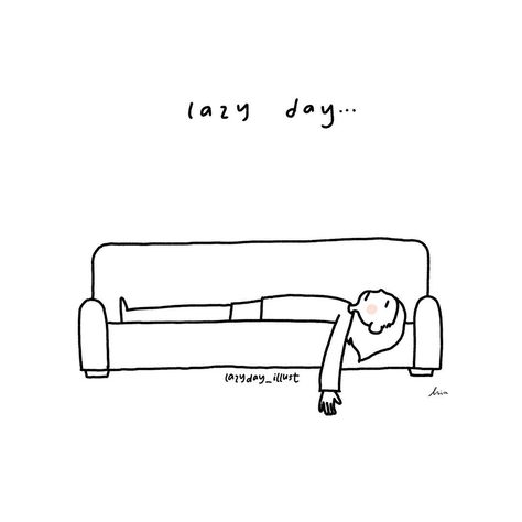 Saturday is lazy day . #drawing #dailyart #instaart #illustration #sketch Lazy Day Illustration, Lazy Quotes Aesthetic, Laziness Drawing, Sick Doodles Feeling, Laziness Illustration, Laziness Aesthetic, Lazy Illustration, Lazy Day Quotes, Lazy Day Aesthetic