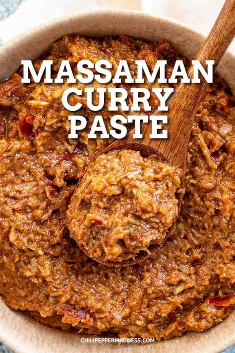 Spice Paste Recipes, Massaman Curry Paste Recipe, Thai Massaman Curry Recipe, Indian Curry Paste Recipe, Lamb Massaman Curry, Massaman Curry Recipe, Curry Paste Recipe, Thai Massaman Curry, Beef Massaman