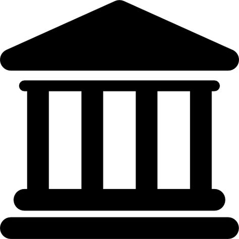 Bank building | Free Icon #Freepik #freeicon #business Bank Icon, Bank Logo, Banks Icon, Office Icon, Bank Building, Banks Building, Red Monochrome, Free Icon Packs, Search Icon