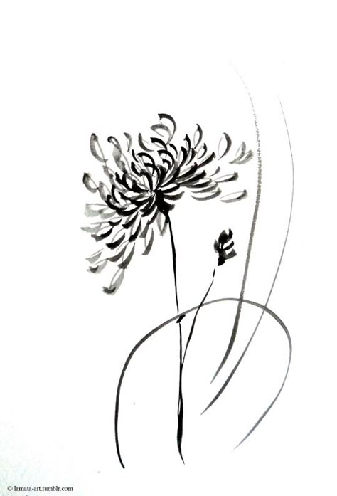 Without the random lines and in color. Chrysanthemum tattoo Crisantemo Tattoo, Chrysanthemum Drawing, Tattoo Japonais, Chrysanthemum Flower Tattoo, Chrysanthemum Tattoo, Kunst Tattoos, Tattoo Minimalist, Chinese Art Painting, Irezumi Tattoos