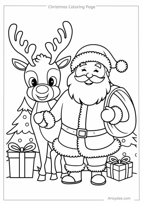 Looking for festive fun this holiday season? Our 80+ free printable Christmas coloring pages feature everything from Santa and Christmas trees to intricate mandalas and cute animals. Perfect for kids and adults! Download your favorite designs now and save this pin for hours of creative holiday inspiration! Santa Coloring Pages For Kids, Christmas Truck Coloring Page, Christmas Free Printables For Kids, Santa Printables Free, Reindeer Coloring Pages Free Printable, Toddler Coloring Pages Free Printable, Santa Coloring Pictures, Santa Coloring Pages Free Printable, Christmas Coloring Sheets For Kids