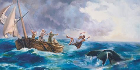 Old Testament Come Follow Me FHE Lesson – Jonah and the Whale Jonah The Prophet, Jonah And The Whale Lesson, Prophet Moses, Jonah Bible, Prophet Jonah, Rembrandt Portrait, James Gurney, Jesus Background, Bible Heroes