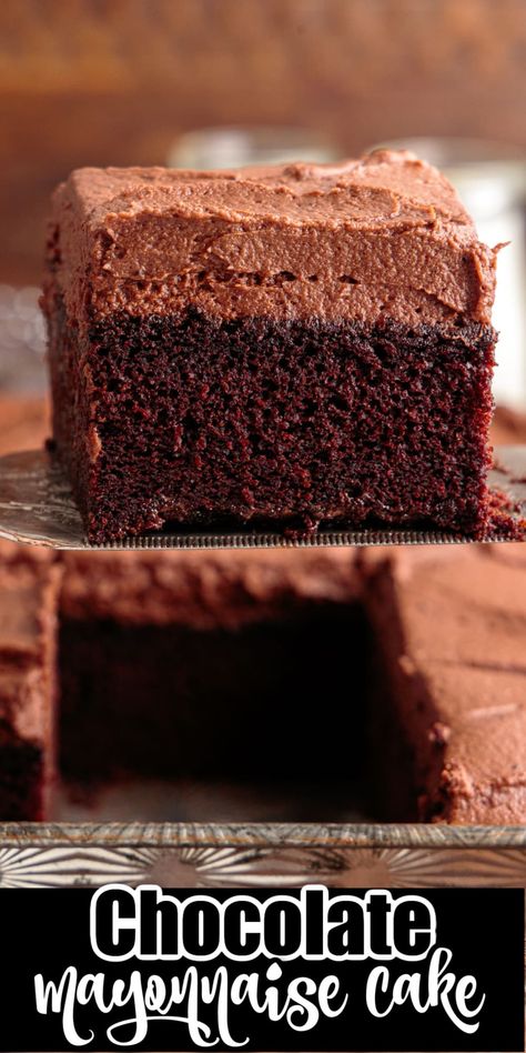 Chocolate Mayonnaise Cake Hellmans Chocolate Cake Recipe, Texas Mayo Cake, Mayonaise Choc Cake, Mayo Chocolate Cake Recipe, Hellmans Chocolate Mayonnaise Cake, Chocolate Mayonnaise Cake 1950s, Mayonnaise Desserts, Mayo Cake Recipe, Chocolate Mayonnaise Cake Recipe