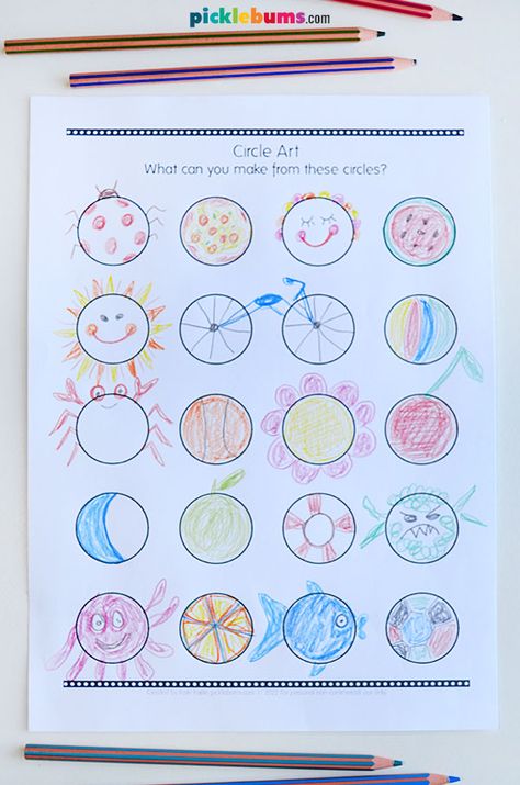 Circle Shape Drawing, Drawing With Geometric Shapes, Shape Drawing Ideas, Circle Doodles, Shape Drawing, Geometric Shapes Drawing, Drawing Ideas For Kids, Drawing Classes, Printable Shapes