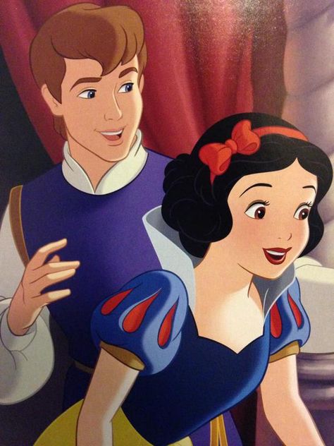 Princess Snow White and prince Ferdinand Snow White And Her Prince, Male Snow White, Snow White And The Prince, Male Disney Characters, Prince Snow White, Snow White Prince Charming, Snow White And Prince, Snow White Prince, Walt Disney Princesses