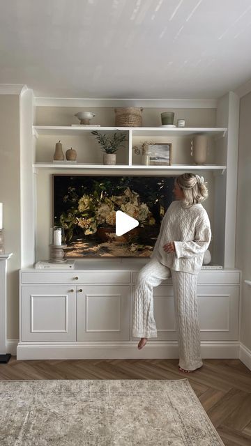 LAURA BYRNES on Instagram: "ad ✨ Introducing you to the Samsung The Frame. The TV that is so customisable to give you a perfectly personalised and curated living area! 🙌🏻 You can watch all of your favourite content and when not watching as a TV, the art mode gives the perfect personalised touch. 🫶 From changing the colour of the frame, the art mode, matte screen and all the apps you could need, it really integrates and fits seamlessly in to your home. You can get a free bezel and TV installation costs covered when you buy on @VeryUK #SyncYourStyle #SamsungTV #TheFrameTV" Laura Byrnes, Tv Installation, Samsung The Frame, Samsung Tvs, Samsung Frame Tv, The Frame, Samsung Frame, A Tv, Framed Tv