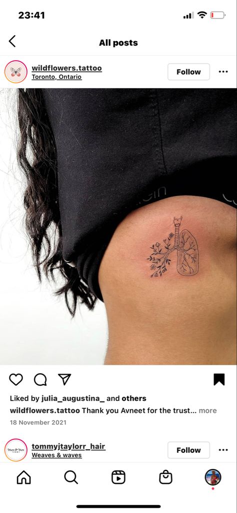 Lung Tattoos For Women, Simple Lung Tattoo, Flower Lung Tattoo, Ywhw Tattoo Lungs, Lung Transplant Tattoo, Yhwh Tattoo Lungs, Lung Tattoo Ideas, Lung Tattoo, Lung Art