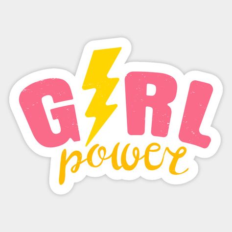 Girl power - Girl - Sticker | TeePublic Girl Power Stickers, Funny Stick Figures, Free Printable Planner Stickers, Apple Logo Wallpaper Iphone, Pop Stickers, Apple Logo Wallpaper, Apple Logo, Printable Planner Stickers, Power Girl