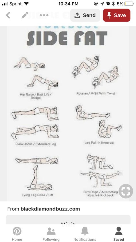 Side Fat Workout, Baby Sweats, Plank Jacks, Side Fat, Hip Raises, Ab Work, Knee Up, Side Plank, Hip Workout