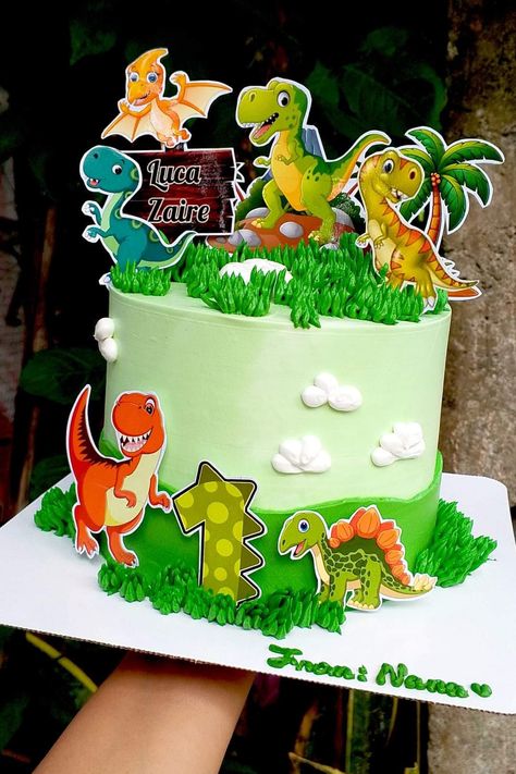 Dino Theme Cake, Dinosaur Theme Cake, Dinosaur Theme, Themed Cakes, Anton, Muffins, Dj, Pastel, Cake