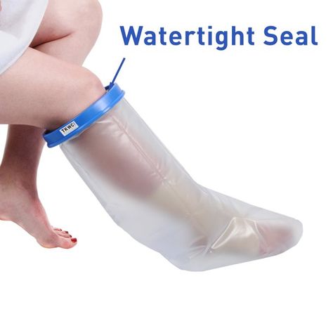 TKWC INC Waterproof Leg Cast Cover for Shower - #5738 - Watertight Foot Protector - Walmart.com - Walmart.com Broken Ankle Recovery, Cast Covers, Broken Ankle, Leg Cast, Leg Injury, Knee Injury, Waterproof Bags, The Cast, Skin Conditions