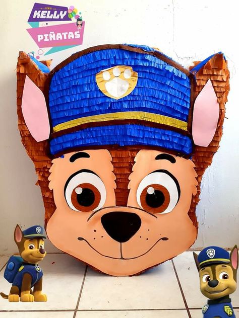 Paper Toy Design, Paw Patrol Pinata, Pinata Diy, Paw Patrol Birthday Theme, Paw Patrol Decorations, Paw Party, Horse Birthday Parties, Piñata Ideas, Ideas Cumpleaños