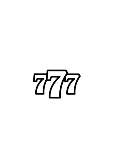 777 Tattoo Stencil, 777 Neck Tattoo, 777 Casino Tattoo, Peaches Tattoo, Neck Tattoo Stencil, 77 Tattoo, 777 Tattoo, Peach Tattoo, Sunset Captions For Instagram