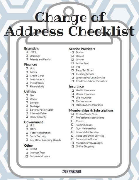 Moving Change Of Address List, Address Change Checklist, How To Organize Packing To Move, How To Pack To Move Quickly, Moving Out Of State Checklist, Packing Hacks Moving, Moving Tips Packing, Packing Tips Moving, Moving Packing Tips