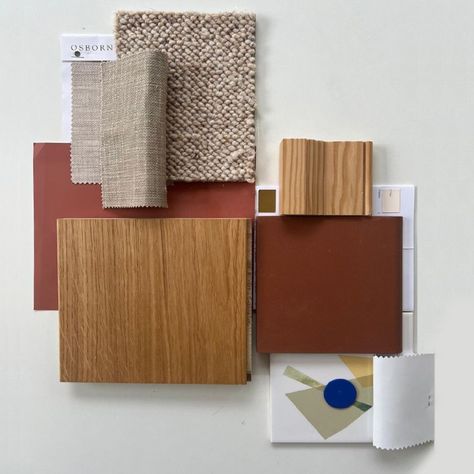 This moodboard embodies our commitment to sustainability through every layer - textured fabrics, enduring woods, and our beautiful Miso shade. Miso is a serene grey-brown with a red-based tone inspired by the tranquil retreats of 18th-century monasteries. Perfect for walls in underlit rooms or as a distinguished accent on furniture, Miso adapts to your space, reflecting greener hues in soft light. This shade pairs well with Alabaster or Clotted Cream. Image credit: @daabdesign #graphensto... Textured Fabrics, Material Board, Brown Furniture, Clotted Cream, Wood Stone, Cherry Wood, Brown Wood, Soft Light, Color Combination