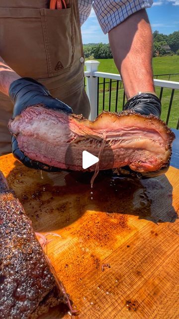 Oklahoma Joe's Smokers on Instagram: "Sometimes the best thing a pitmaster can do is absolutely nothing at all. Watch the ultimate Lazy Smoked Brisket recipe.  #OklahomaJoes #OKJ #RealSmokeFlavor #SmokedBrisket #BBQ #BBQLover" Brisket Smoker Recipes, Beef Brisket Recipes Smoked, Smoked Brisket Recipes, Smoker Recipes Brisket, Smoker Brisket, Oklahoma Joe Smoker, Bbq Brisket Recipes, Smoked Beef Brisket Recipes, Patty Melt Recipe