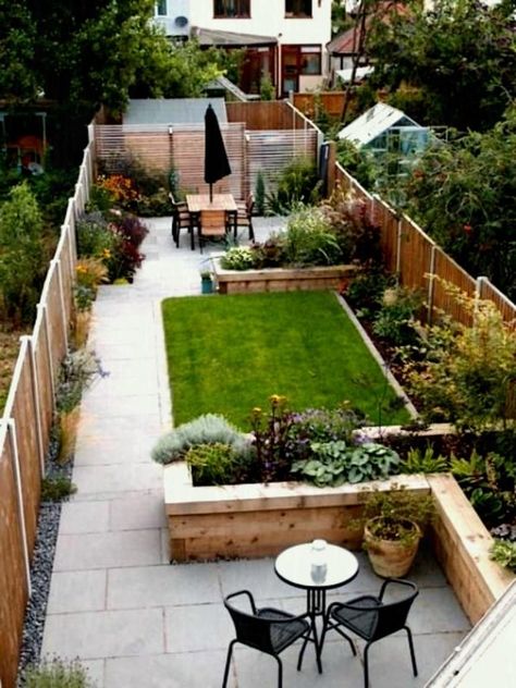 Narrow Backyard Ideas, Small Backyard Garden, Garden Design Pictures, Narrow Garden, Minimalist Garden, Garden Design Layout, Vegetable Gardens, Have Inspiration, Backyard Garden Design