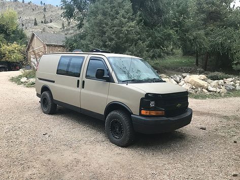 The Fun Hog Build Thread: 2007 Chevy Express AWD | Page 5 | Expedition Portal Chevy Express Van Build, Chevy Express Van Conversion, Chevy Express Camper Van, Express Van Conversion, Moto Van, Chevy Express Van, Lifted Van, Awd Cars, Diy Van Conversions