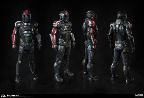 Mass Effect Comic, Sci Fi Uniform, N7 Armor, Odst Halo, Mass Effect Garrus, Mass Effect Games, Mass Effect Andromeda, Sci Fi Armor, Mass Effect Universe