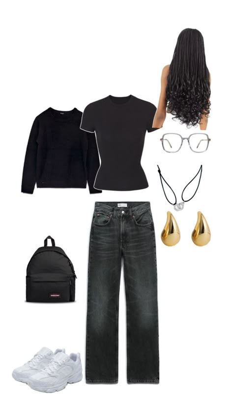 Comfy School Outfits, Outfit Quotes, Cute Lazy Outfits, Fits Clothes, Lazy Outfits, Stockholm Fashion, Casual Chic Outfit, Cute Everyday Outfits, Cute Simple Outfits