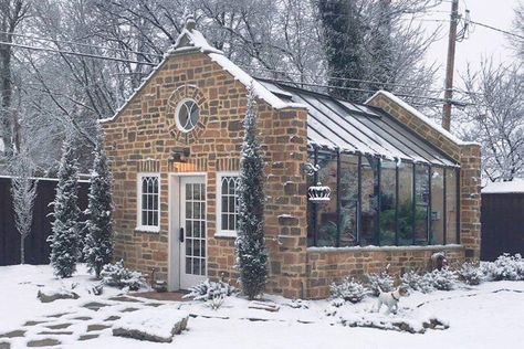 Glass House Garden, Greenhouse Shed, Home Greenhouse, Backyard Greenhouse, Greenhouse Plans, Casa Exterior, Garden Buildings, Garden Cottage, The Cottage