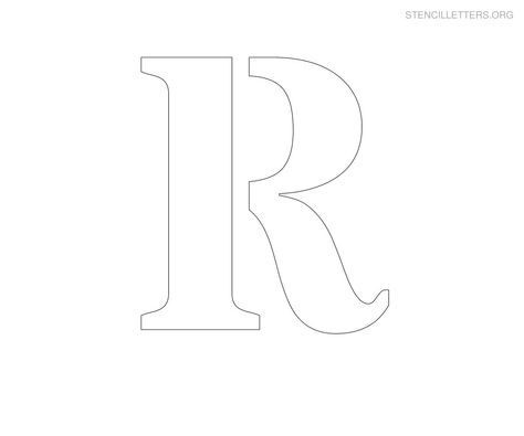 Print Free Stencil Letters R R Template Letter, Letter R Stencil, R Fonts Design Letters, Letter R Drawing, Letter R Template, Letters Printable Free, Letter R Printable, Letters To Print, Large Letter Stencils