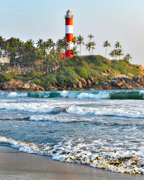 Kovalam ❤️ Trivandrum    Credit  :  📸 Pranjal S Kovalam, Thiruvananthapuram, First Home, Cristiano Ronaldo, Ronaldo, Lighthouse, Quick Saves