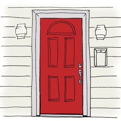 Coastal Front Door, Door Refresh, Sungjae And Joy, Front Door Paint, Front Door Color, White Front Door, Fine Paints Of Europe, Cedar Shake, Clapboard Siding